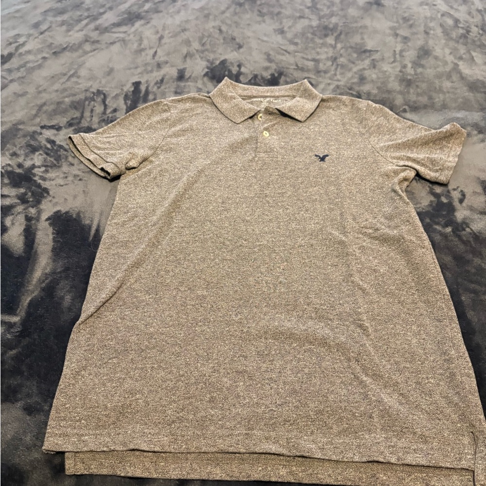 Men's Polo Shirt in Heather Brown